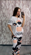 2 piece pajama oversized t-shirt