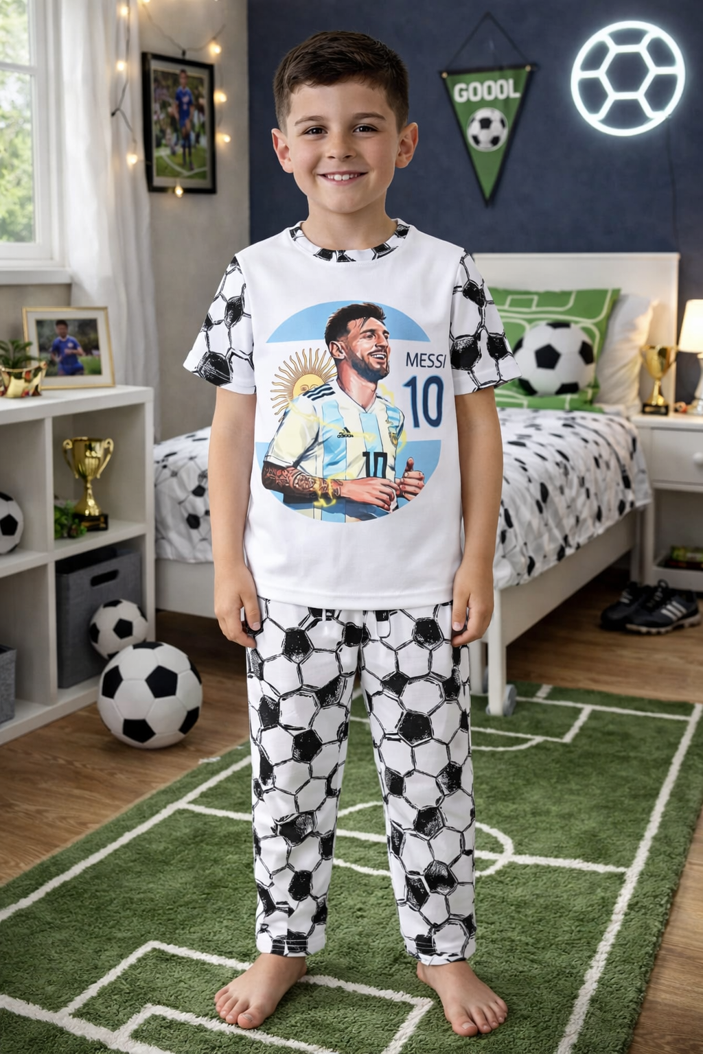 Messi- Argentina Pajama Set Boys