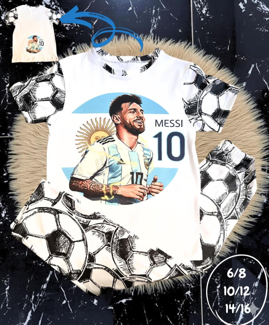 Messi- Argentina Pajama Set Boys