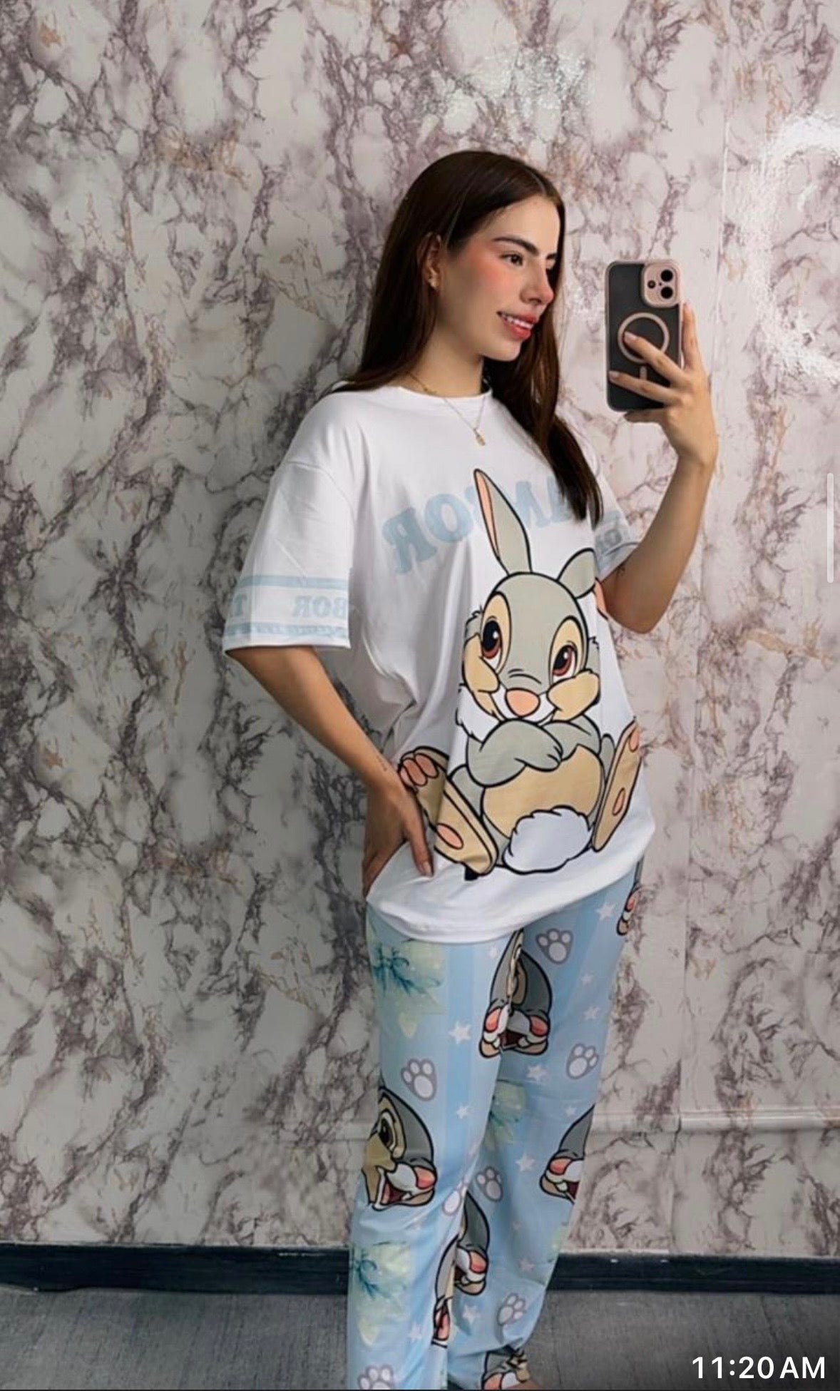 2 Piece Pajama Oversized t-shirt